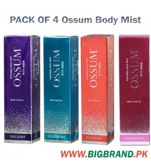 Pack of 4 Ossum Body Mist